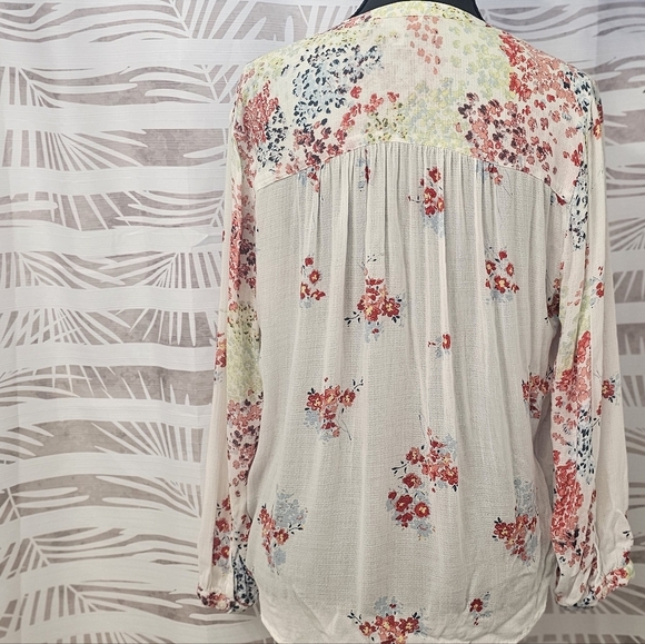 Lucky Brand Floral Women's Top Size M - Picture 2 of 5